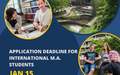 Application Deadline for International Master Students: January 15